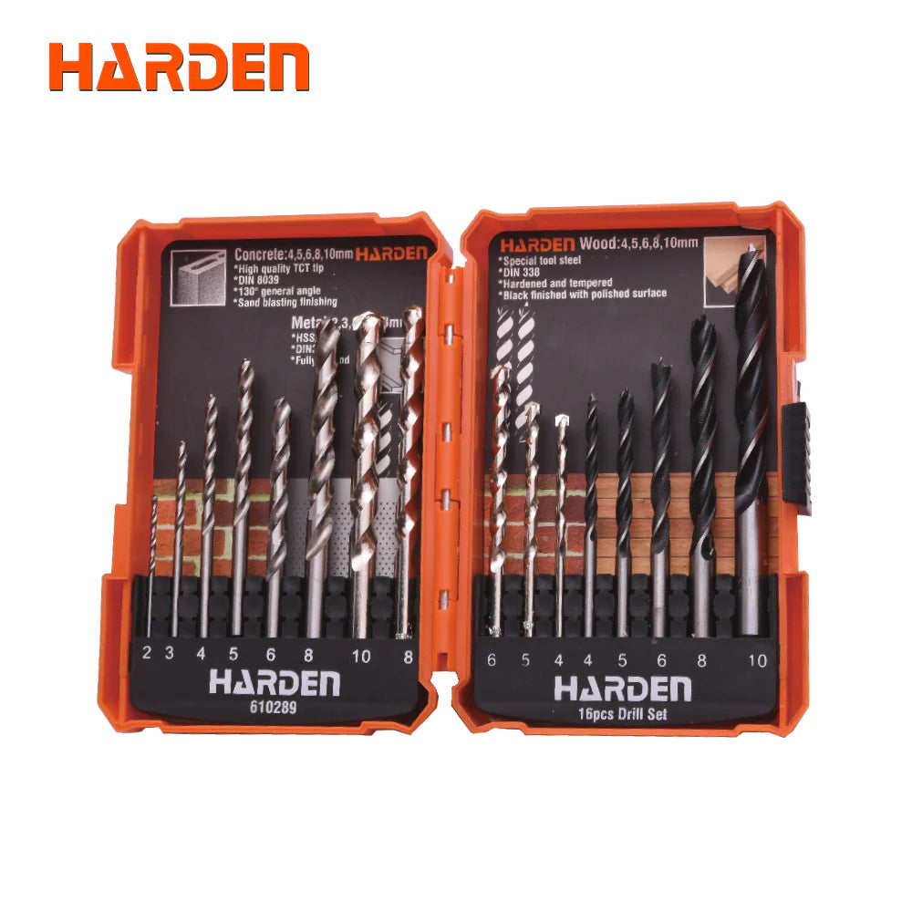 Harden-16-pcs-Drill-bit-Set-610289-Marvi_Sons